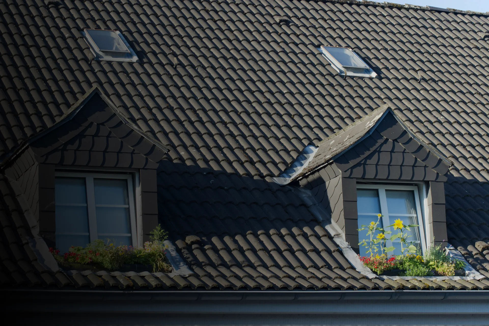 On-site roofing team