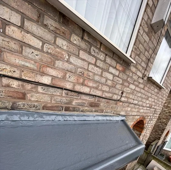 Flat roof detail