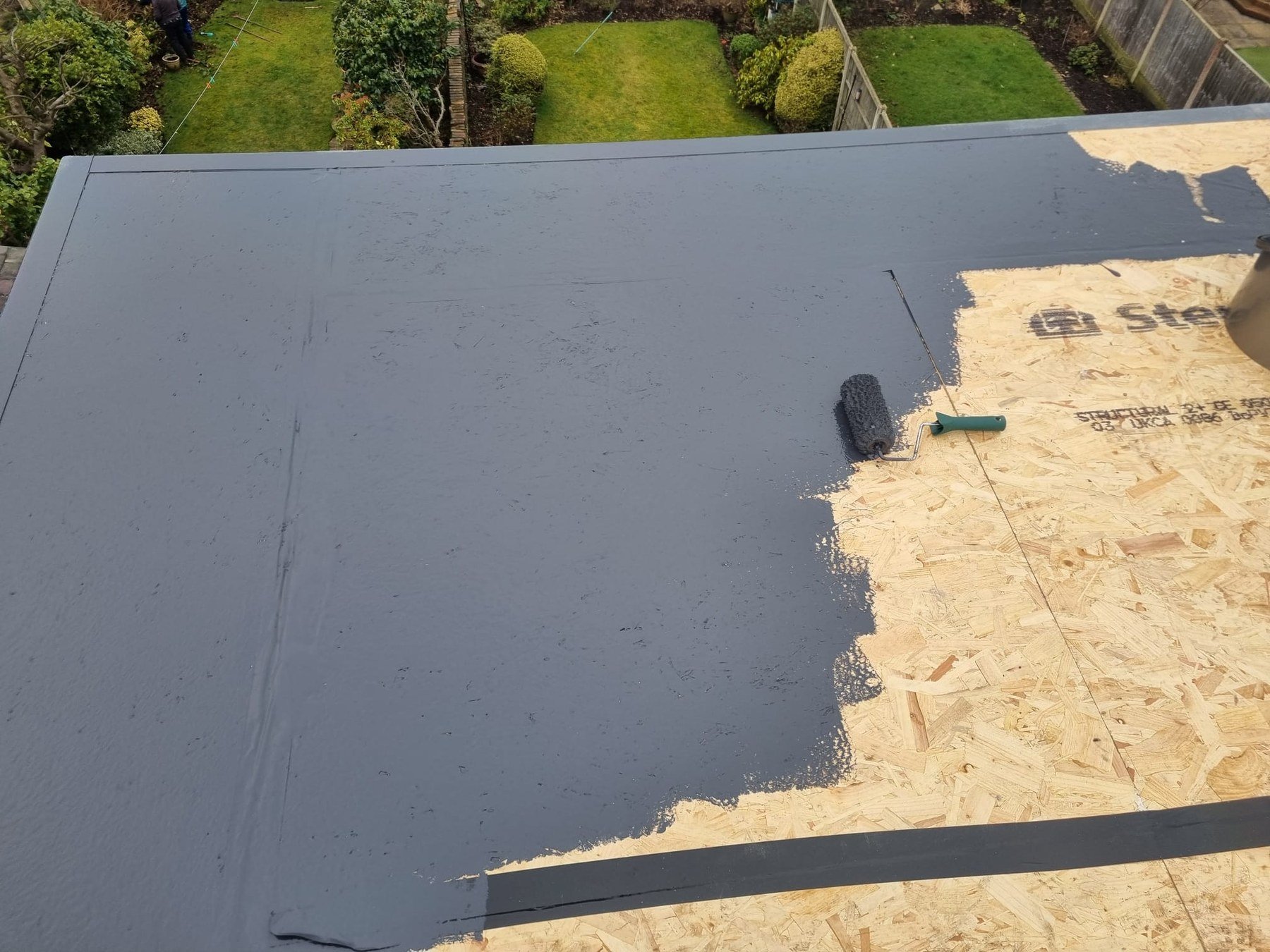 Flat roof coating by Sky Guard Roofing