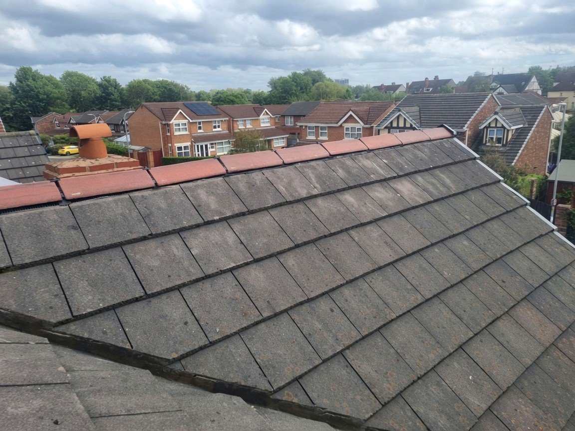 Ridge line after replacement by Sky Guard